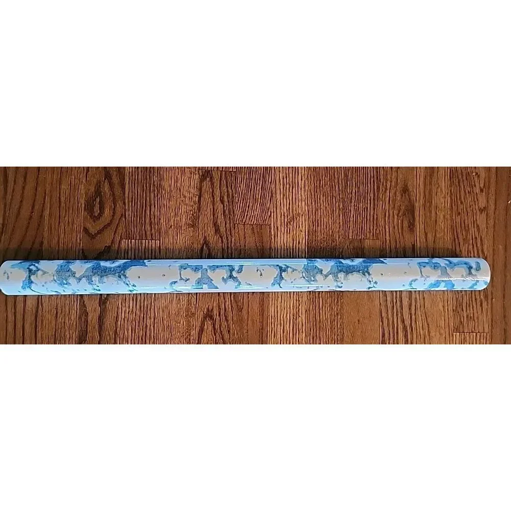 York Wallcoverings NN7300 BATIK DAMASK‎ Wallpaper, Blue & White. One Double Roll